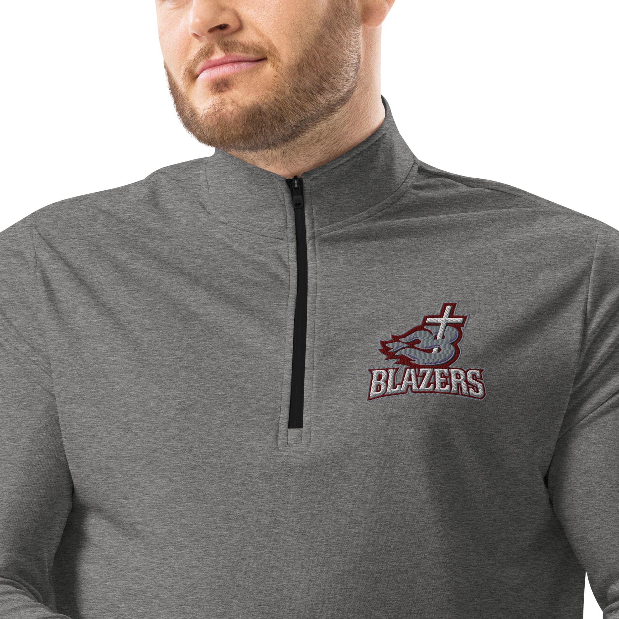 Blazers Adidas Quarter-Zip Pullover